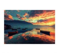 Puzzle 3000 Pièces Adultes, Puzzle Paysage pour Adulte, Grand Puzzles Bois avec Boite Cadeau 122x81cm, Jeu de Concentration pour Adultes, Decoration Noel, Cadeau Femme, Thème: Coucher Soleil, C-79