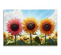Puzzle 3000 Pièces Adultes, Puzzle Tournesol pour Adulte Débutant, 122x80 cm Grand Puzzles Fleur avec Boite, Jeu de Concentration pour Adultes, Puzzles Bois pour Décoration Maison, Cadeau Femme, -1198