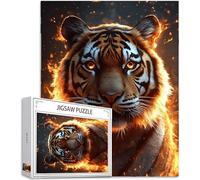 Puzzle 3000 Pièces Adultes, Tigre Puzzle Animal Motif Désign, Grand Bois Jigsaw 122x81cm Débutant Fille éducatif Challenge Toy avec Emballage Cadeau for Decoration Chambre Murale Cadeau Femme,Model859