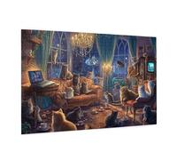 Puzzle 3000 Pièces Animal Puzzle Adultes Faire La Fête Motif avec avec Boîte Cadeau,DIY Wooden Puzzl Enjoy Activités de défi Familial, Tableau Decoration Murale,Cadeau Homme/Femme 81 x 122 cm -200Y