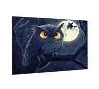 Puzzle 3000 Pièces Animal Puzzle Adultes Hibou Motif avec avec Boîte Cadeau, DIY Wooden Puzzl Enjoy Activités de défi Familial pour Tableau Decoration Murale, Cadeau Homme/Femme 81 x 122 cm -185Y