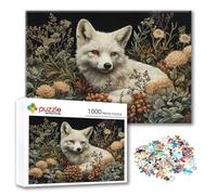 Puzzle 3000 Pièces Animal, Puzzle Renards 122 x 80 cm, Adulte Bricolage Jouet en Bois, Jeu D'Intelligence Familiales Exigeantes avec Emballage de Boîte Exquis, Décoration Murale, Cadeaux Femme Y-9