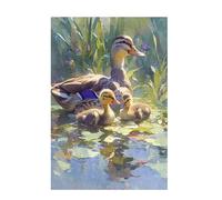 Puzzle 3000 Pieces Canard Puzzle Animal 3000 Pièces Grand Adultes Difficile Jigsaw en Bois avec Boîte Cadeau, DIY Challenge Impossible Créatif Jeu pour Adulte, Decoration Maison 81x122cm D-1065