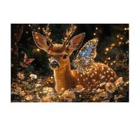 Puzzle 3000 Pieces Cerf, Puzzle Papillon Adulte, Puzzles Classiques Jeux Educatifs pour Activité Familiale, Qualité Supérieure Puzzles en Bois avec Boite Cadeau Homme Cadeau Femme, Decoration -1932