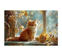 Puzzle 3000 Pieces Chat, Puzzle 3000 Pieces Adultes en Bois, Bricolage Jeu Éducatif avec Boite Cadeau pour Adultes, Bois Épais et Résistant, Puzzles pour Décor, Cadeau Femme Homme, Thème: Fleur H-63