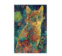 Puzzle 3000 Pieces Chat Puzzle Couleur 3000 Pièces Grand Adultes Difficile Jigsaw en Bois avec Boîte Cadeau, DIY Challenge Impossible Créatif Jeu pour Adulte, Decoration Maison 81x122cm D-1196