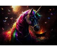 Puzzle 3000 Pièces Cheval Puzzle Adulte Bateau 122x81cm Unique Artisanat Classique 3D Jigsaw Bois pour Jeux D'activités Familiales, Jigsaw Faire Soi Même pour Ddécoration Murale Maison, Cadeaux C-331
