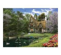 Puzzle 3000 pièces : Cottage au bord du lac au printemps Anatolian