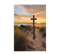 Puzzle 3000 Pieces Coucher de Soleil Puzzle Plage 3000 Pièces Grand Adultes Difficile Jigsaw en Bois avec Boîte Cadeau, DIY Challenge Impossible Créatif Jeu pour Adulte, Cadeau Femme 81x122cm D-1294