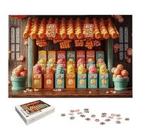 Puzzle 3000 Pièces Couleur, Puzzle 3000 Pièces pour Adultes et Enfants à Partir de 14 Ans, Nourriture Puzzles Bois avec Une Boîte d'emballage Exquise, Décoration Murale, Cadeau Femme/Homme, -6598