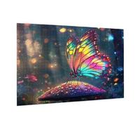 Puzzle 3000 Pièces Couleur Puzzle Adultes Papillon Motif avec Avec Boîte Cadeau,DIY Wooden Puzzl Enjoy Activités de défi Familial pour Tableau Decoration Murale,Cadeau Homme/Femme 81 x 122 cm -1169Y