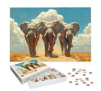 Puzzle 3000 Pièces Éléphant, Puzzle 3000 Pièces Adultes et Enfants, Puzzles Bois avec Une Boîte d'emballage Exquise, Jeu Éducatif Puzzles Afrique, Decoration Maison, Cadeau Femme, Cadeau Homme, -9161