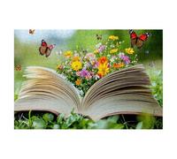 Puzzle 3000 Pieces Fleur 122x81cm Puzzle Adulte Papillon de Qualité, Colorés, Supérieure Défi éducatif Jouets pour Familial Les Soirées de Jeu pour Cadeau Femme Homme Decoration Noel Chambre K-45