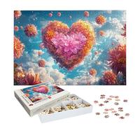 Puzzle 3000 Pièces Fleur, Puzzle 3000 Pièces Adultes et Enfants, Puzzles Bois avec Une Boîte d'emballage Exquise, Jeu Éducatif Puzzles Amour, Decoration Maison, Cadeau Femme, Cadeau Homme, -9019