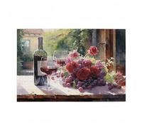 Puzzle 3000 Pieces Fleur Puzzle Raisin 3000 Pièces Grand Adultes Difficile Jigsaw en Bois avec Boîte Cadeau, Challenge Impossible Créatif Jeu pour Adulte, Décoration, Cadeau Femme 81x122cm D-557