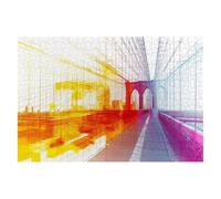 Puzzle 3000 Pieces Géométrie 122x81cm Puzzle Adulte Pont de Qualité, Colorés, Supérieure Défi éducatif Jouets pour Familial Les Soirées de Jeu pour Cadeau Femme Homme Decoration Noel Chambre K-65