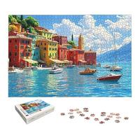 Puzzle 3000 Pièces Italie, Puzzle 3000 Pièces pour Adultes et Enfants à Partir de 14 Ans, Paysage Puzzles Bois avec Une Boîte d'emballage Exquise, Puzzles pour Décoration Murale, Cadeau Femme, -5486