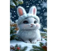 Puzzle 3000 Pièces Jeux éducatif Défi Jouets Lapin d'hiver Puzzles Classiques Puzzle DIY Cadeaux de l'art de la Décoration Moderne