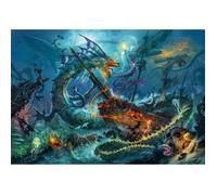Clementoni - Jeu de création et logique pour Enfants - Puzzle 3000 pièces The Underwater Battle, défi Stimulant pour passionnés de Puzzles, qualité Italienne et Image immersive - 33023
