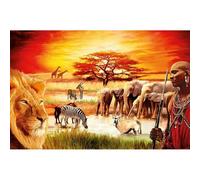 Puzzle 3000 pièces : La fierté des Massaïs, pour adultes et enfants, paysages et nature, à partir de 14 ans, Ravensburger