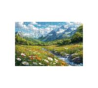 Puzzle 3000 Pieces Montagne Puzzle 3000 Pieces Adultes Montagne enneigée, DIY Bois Puzzles Adulte avec Boîte en Papier Coloré, Puzzles 80 x 120 cm pour Soulager Le Stress Decoration Murale LZPT-01493