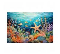 Puzzle 3000 Pieces Océan Puzzle Poisson 3000 Pièces Grand Adultes Difficile Jigsaw en Bois avec Boîte Cadeau, DIY Challenge Impossible Créatif Jeu pour Adulte, Decoration Maison 81x122cm D-650