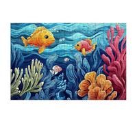 Puzzle 3000 Pieces Océan, Puzzle Poisson Adulte, Puzzles Classiques Jeux Educatifs pour Activité Familiale, Qualité Supérieure Puzzles en Bois avec Boite Cadeau Homme Cadeau Femme, Decoration -1878