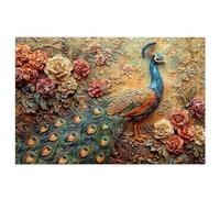Puzzle 3000 Pieces Paon Adultes, Puzzle Fleur pour Adulte, Grand Puzzles Bois avec Boite Cadeau, Jeu de Concentration pour Adultes, 3000 Pieces Puzzles Décoration Murale Maison, Cadeau Femme, G-20