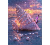 Puzzle 3000 Pièces, Papillons Coquillages Puzzle Adulte 3000, Impossible Classique Jigsaw, Jigsaws en Bois, Familial Puzzles Jeu de, pour Jeu Éducatif Défi Jouets, Décoration Murale Cadeau BXHZW5-66
