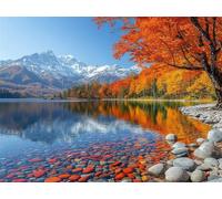 Puzzle 3000 Pièces Paysage Puzzles Classiques Montagne de Neige n-159