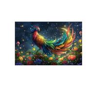 Puzzle 3000 Pieces Phénix Puzzle 3000 Pieces Adultes Fleur, DIY Bois Puzzles Adulte avec Boîte en Papier Coloré, Puzzles Classiques 80 x 120Cm pour Soulager Le Stress Decoration Murale LZPT-01645