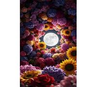 Puzzle 3000 Pièces pour Adultes 122x81cm - Fleur Lune - Casse-Tête de Défis et Relaxation - Décoration Murale Artistique pour Hommes et Femmes