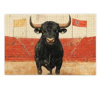 Puzzle 3000 Pièces, Puzzle 3000 Pièces Adultes en Bois, Bricolage Jeu Éducatif avec Boite Cadeau pour Adultes, Bois Épais et Résistant, Puzzles pour Décor, Cadeau Femme Homme, Thème: Corrida, T-31