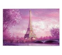 Puzzle 3000 Pièces, Puzzle 3000 Pièces Adultes en Bois, Bricolage Jeu Éducatif avec Boite Cadeau pour Adultes, Bois Épais et Résistant, Puzzles pour Décor, Idee Cadeau Femme Homme, Thème: Paris, A-71