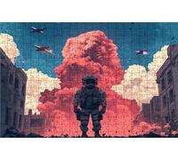 Puzzle 3000 Pieces, Puzzle Adultes 3000 Pièces Avion, Puzzles Classiques Bois 80 x 120CM Astronaute, Exquisite Papierboxverpackung, Tragbarer Netzbeutel Geeignet für die ganze Familie Cadeau RXPT-7231