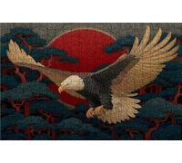 Puzzle 3000 Pieces, Puzzle Adultes 3000 Pièces Eagle, Puzzles Classiques Bois 80x120 cm Arbre, Exquisite Papierboxverpackung, Tragbarer Netzbeutel Geeignet für die ganze Familie Cadeau Femme RXPT-2257