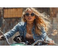 Puzzle 3000 Pieces, Puzzle Adultes 3000 Pièces Moto, Puzzles Classiques Bois 80x120 cm Chien, Exquisite Papierboxverpackung, Tragbarer Netzbeutel Geeignet für Die ganze Familie Cadeau Femme RXPT-8251