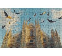 Puzzle 3000 Pieces, Puzzle Adultes 3000 Pièces Pigeon, Puzzles Classiques Bois 80 x 120 CM Architecture, Exquisite Papierboxverpackung, Tragbarer Netzbeutel Geeignet für Die ganze Familie RXPT-6923