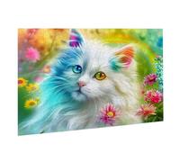 Puzzle 3000 Pièces Puzzle en Bois DIY Chat Plantes 2 EU De l'art Décoration Cadeau Unique pour Décoration Maison, Puzzles Familial, Parfait pour Les Soirées de Jeu,Activité Familiale Parfaite K0F-856