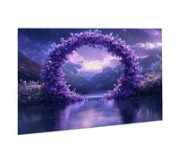Puzzle 3000 Pièces Puzzle en Bois DIY Le Lac Fleur EU De l'art Décoration Cadeau Unique pour Décoration Maison, Puzzles Familial, Parfait pour Les Soirées de Jeu,Activité Familiale Parfaite K0F-248