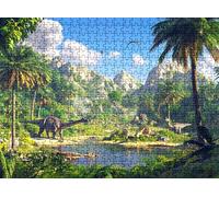 Puzzle 3000 pièces, Puzzle Impossible Adultes 122 x 81 cm, Impression Haute Définition, Jeux Éducatifs, Puzzles Bois Anti-Stress pour Toute la Famille, Décor Murale, Dinosaure Arbre w0-459
