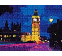 Puzzle 3000 pièces, Puzzle Impossible Adultes 122 x 81 cm, Impression Haute Définition, Jeux Éducatifs et Créatifs, Puzzles Bois Anti-Stress pour Toute la Famille, Décor Murale, Bleu Horloge w0-469