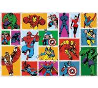 Puzzle 3000 pieces Retro Marvel, Adultes et enfants des 14 ans, Puzzle de qualité supérieure, Collection Mes Héros, 12001549, Nathan