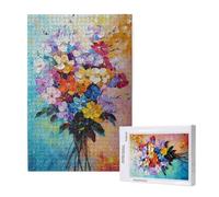 Puzzle 3000 Pièces Rétro Puzzle Fleur Motifs,Puzzles Bois Adulte avec Boîte Cadeau,Loisirs Créatifs Adultes DIY Activite Manuelle,Cadeau Anniversaire Homme Femme,Décoration Intérieure,81x122cm,p1548t
