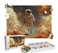 Puzzle 3000 Pieces rêve Astronaute - Grand Puzzles Bois - Puzzle 3000 Pièces Adultes - Jeu D'Intelligence - avec Boîte d'emballage Exquise - Découpe de Précision - Qualité Puzzles Coloré W3H-101