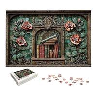 Puzzle 3000 Pièces Rose, Puzzle 3000 Pièces pour Adultes et Enfants à Partir de 14 Ans, Fleur Puzzles Bois avec Une Boîte d'Emballage Exquise, Décoration Murale, Idee Cadeau Femme, Cadeau Homme, -5578