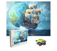 Puzzle 3000 Pièces Terre Puzzle Adulte Grand 122 X 81 cm, Bateau Puzzles Jeu éDucatif Défi, 3000 Pièces Jigsaw Puzzles Classiques pour Cadeau Femme, Decoration Murale, Loisirs Créatifs Adultes 8p-62