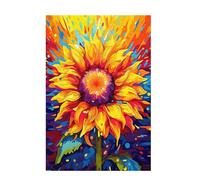 Puzzle 3000 Pieces Tournesol Puzzle Abstrait 3000 Pièces Grand Adultes Difficile Jigsaw en Bois avec Boîte Cadeau, DIY Challenge Impossible Créatif Jeu pour Adulte, Decoration Maison 81x122cm D-1139