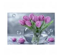 Puzzle 3000 Pieces Tulipe Puzzle Fleur 3000 Pièces Grand Adultes Difficile Jigsaw en Bois Avec Boîte Cadeau, Challenge Impossible Créatif Jeu pour Adulte, Decoration Maison, Cadeau Femme 81x122cm D-85