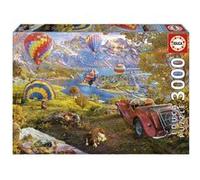 Educa The Valley Of The Hot Air Balloons Puzzle 3000 Pieces Multicolore Enfants